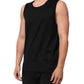 Black Cotton Sleeveless Underwear Men Tank Top