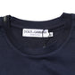 Dark Blue Cotton DG Logo Print Men’s Top T-shirt