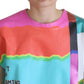 Multicolor Print Blouse Cotton Tank TV Print T-shirt