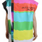 Multicolor Print Blouse Cotton Tank TV Print T-shirt