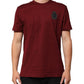 Bordeaux Red Cotton Crest Logo Patch T-Shirt