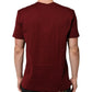 Bordeaux Red Cotton Crest Logo Patch T-Shirt