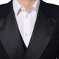 Black Wool 3 Piece Slim Fit Formal Men Suit