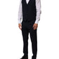 Black Wool 3 Piece Slim Fit Formal Men Suit
