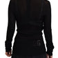 Black Turtleneck Slim Fit Pullover Sweater