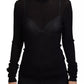 Black Turtleneck Slim Fit Pullover Sweater