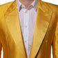 Yellow 2 Piece Silk Blend Men Suit SICILIA