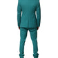 Cyan 3 Piece Wool Silk Blend Suit SICILIA