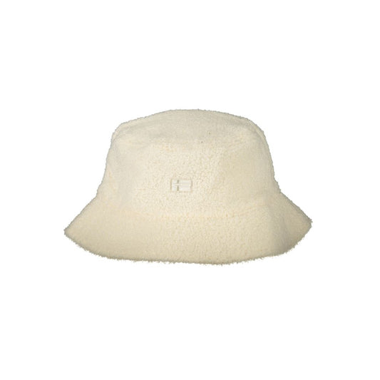 White Polyester Men Hat