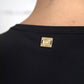 Black Viscose Round Neck CLASS T-shirt