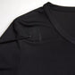Black Viscose Round Neck CLASS T-shirt