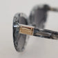 DG4194 Gray Acetate Logo Plaque Cat Eye Lens Sunglasses