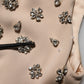 Nude Ecru Beaded Crystal Embellished Dress