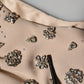 Nude Ecru Beaded Crystal Embellished Dress