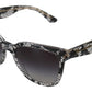 DG4190 Black Lace Acetate Crystal Round Sunglasses