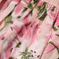 Pink Floral Lily Print Midi Sleeveless Dress