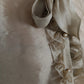 Gold Ascot Collar Ruffles Blouse Top