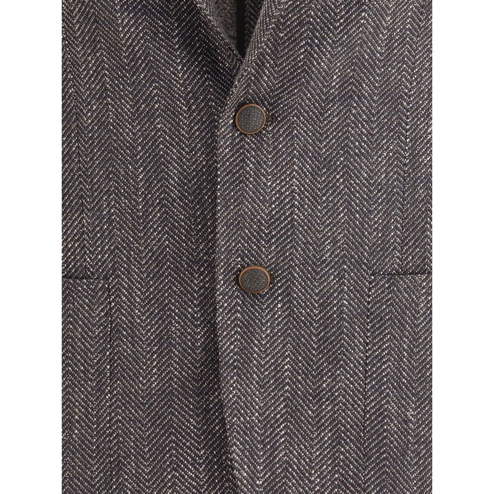 Herringbone patterned Blazer