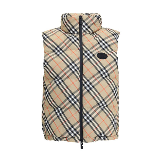 Check vest Down Jacket