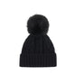 Cashmere blend Hat with pom-pon