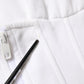 White Corset Stretch Cotton Top T-shirt