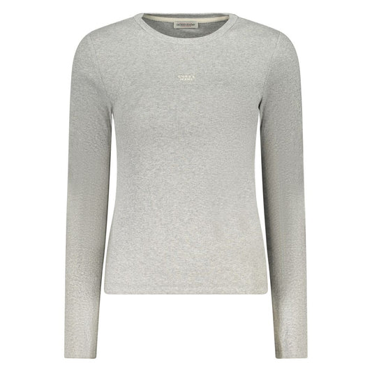 Gray Cotton Women T-Shirt