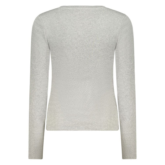 Gray Cotton Women T-Shirt