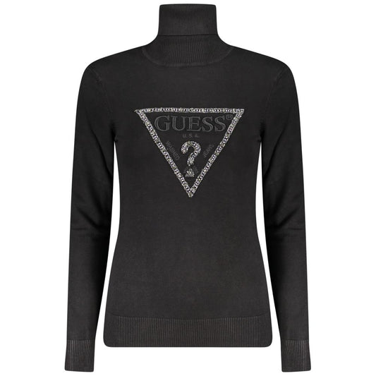 Black Viscose Women Sweater