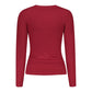 Red Cotton Women T-Shirt