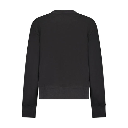 Black Cotton Women Sweater