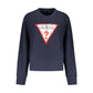 Blue Cotton Women Sweater