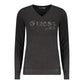 Black Viscose Women Sweater