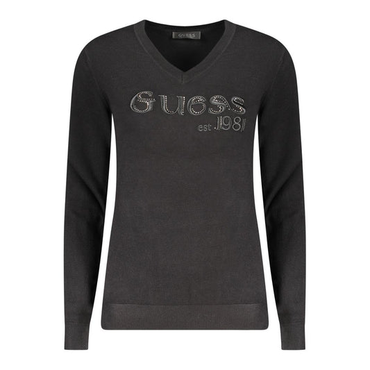 Black Viscose Women Sweater