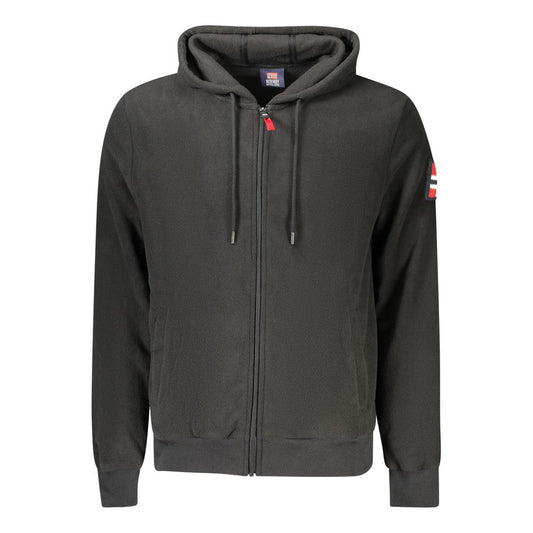 Black Polyester Men Sweater