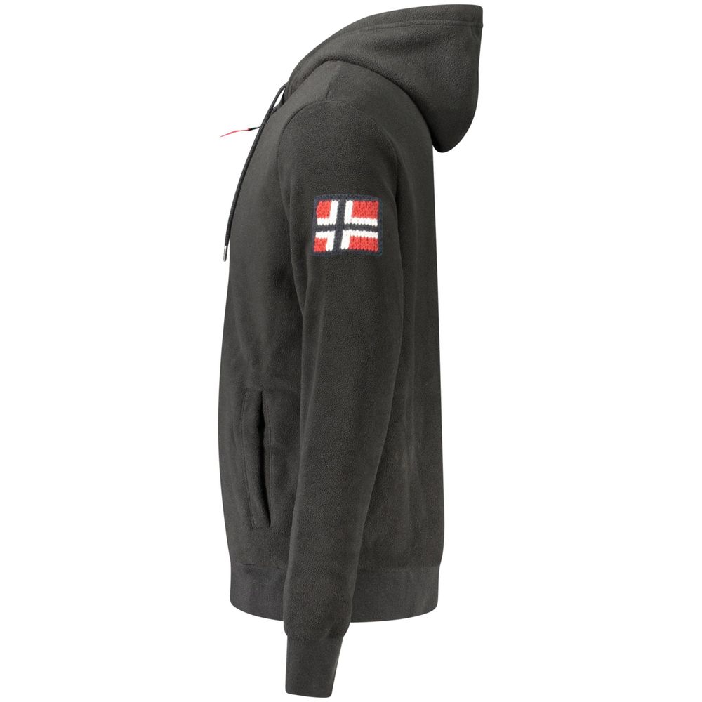 Black Polyester Men Sweater