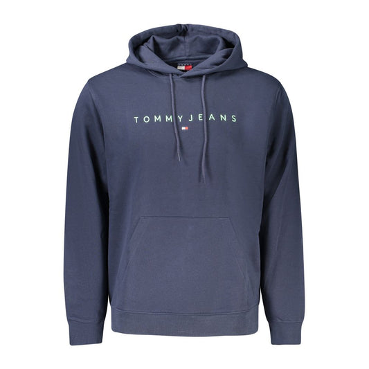 Blue Cotton Men Sweater