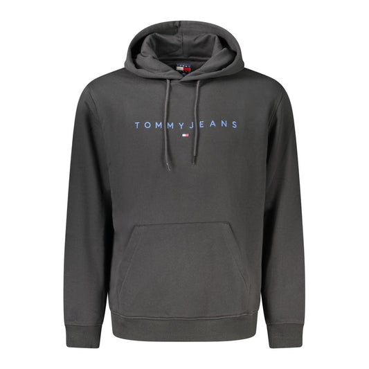 Black Cotton Men Sweater