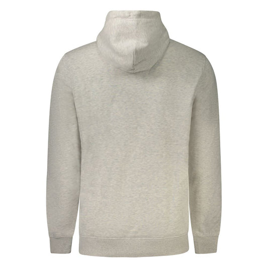 Gray Cotton Men Hoodie