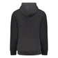 "Black Cotton Men Sweater with Central Pocket"