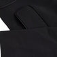 Black Wool Single Breasted Cropped Jacket