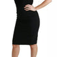 Black Lace Gown Bodycon Sheath STAFF Dress