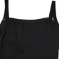 Black Square Neck Bodycon Ruched Mini Dress