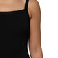 Black Square Neck Bodycon Ruched Mini Dress