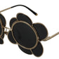 DG2201 Black Lens Gold Frame LIMITED EDITION Sunglasses