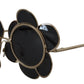 DG2201 Black Lens Gold Frame LIMITED EDITION Sunglasses