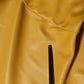 Polyester Belted Shirt Midi Long Sleeve Yellow Mustard