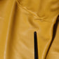 Polyester Belted Shirt Midi Long Sleeve Yellow Mustard
