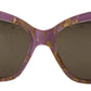 DG4251 Violet Full Rim Rectangle Frame Shades Sunglasses