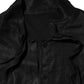 Black Viscose Long Sleeve Tie Neck Blouse Top