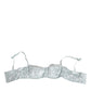 Light Blue Silk Semi-Padded Balconette Underwear